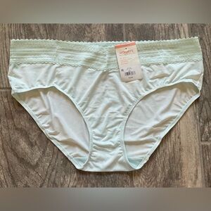 New Warner’s Microfiber and Lace Hipster Panties Size 3XL/10 Sky Design